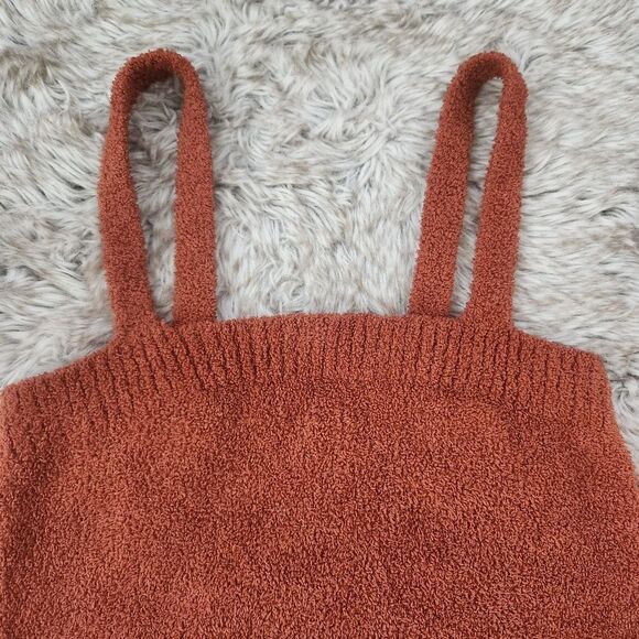 Forever 21 Soft Plush Cropped‎ Tank Top Burnt Orange Size Medium - Picture 3 of 9